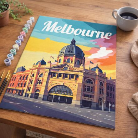 Affiche de voyage Milan en fleurs - Toile roulée