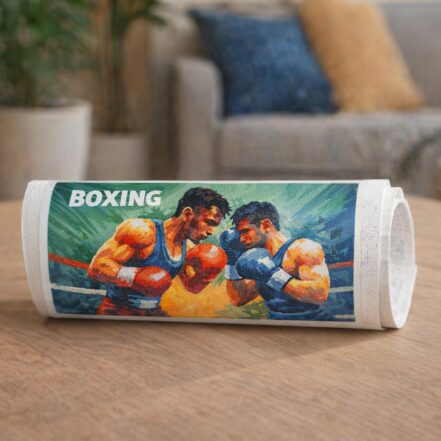Affiche sportive Boxe - Toile roulée