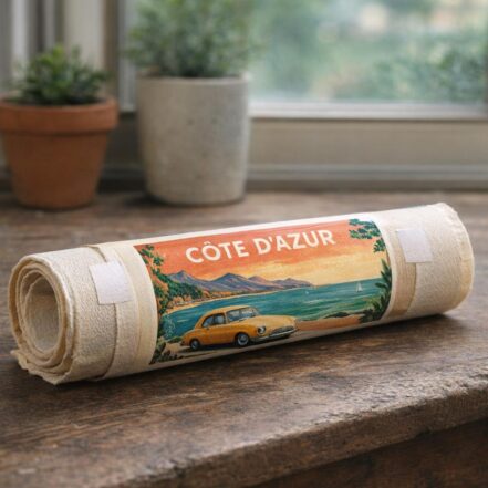 Affiche Vintage Côte d'Azur - Toile roulée