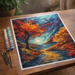 Automne surréaliste inspiré de Van Gogh - Toile roulée