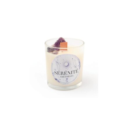 Kit DIY bougie énergie sérénité - Améthyste / Santal