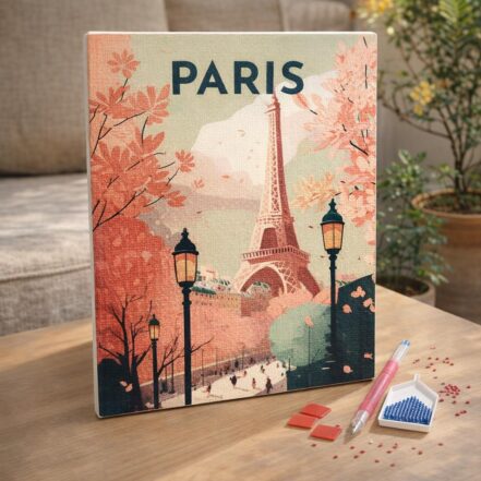 Broderie Diamant - Affiche Poster Paris
