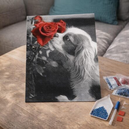 Broderie Diamant - Chien I Love You