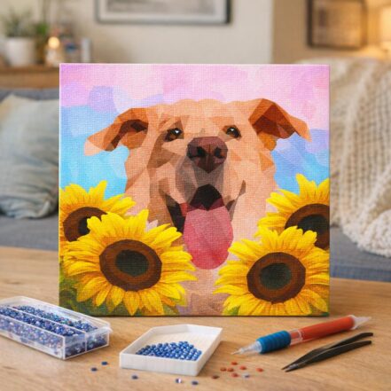Broderie Diamant - Chien I Love You