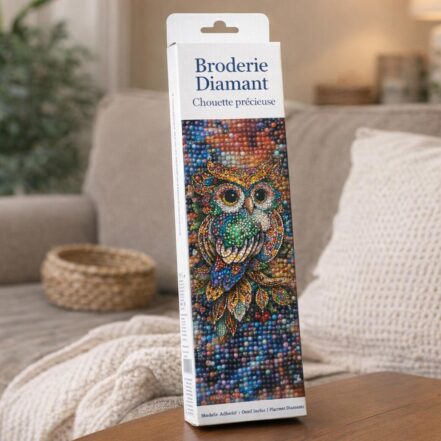 Broderie Diamant - Chouette précieuse