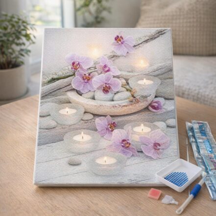 Broderie Diamant - Fille parmi les vagues