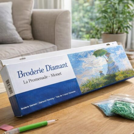 Broderie Diamant - La Promenade - Monet