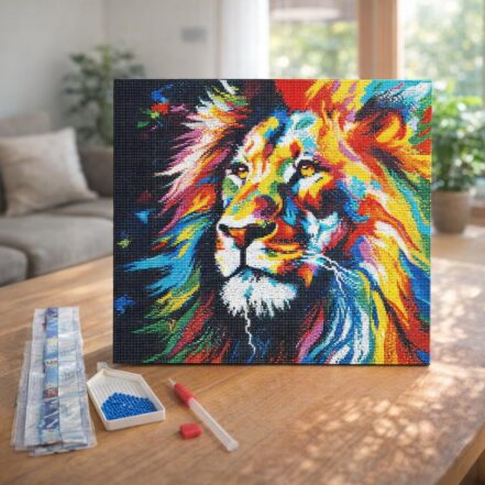 Broderie Diamant - Lion Eclair