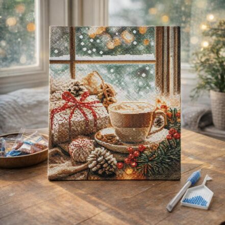 Broderie Diamant - Pause Café de Noël