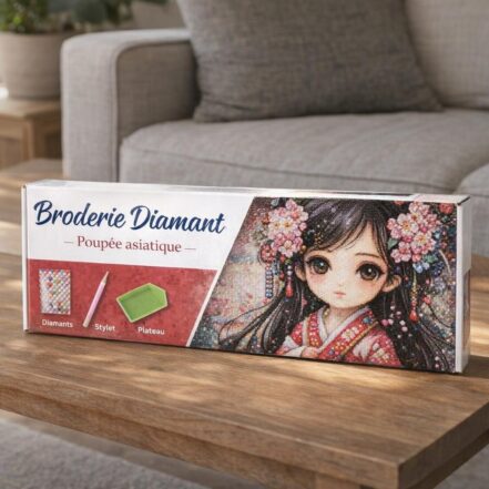 Broderie Diamant - Poupée asiatique