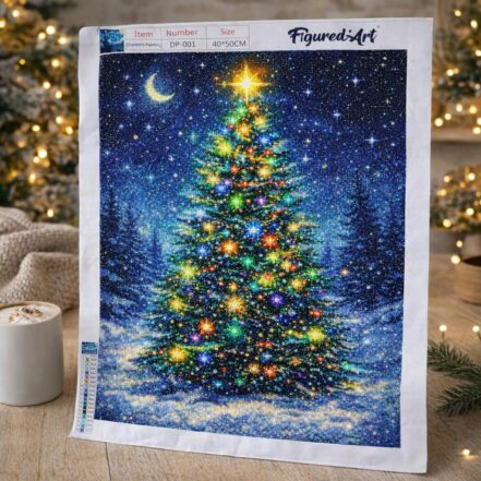 Broderie Diamant - Sapin de Noël Lumineux