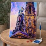 Broderie Diamant - Statue Edinburgh