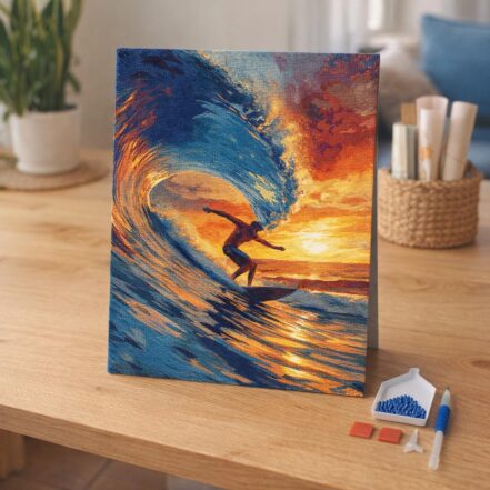 Broderie Diamant - Surf côtier