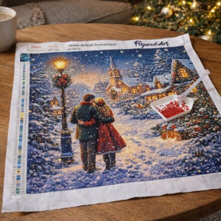 Broderie Diamant - Veillée de Noël Romantique