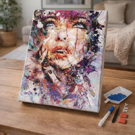 Broderie Diamant - Ville côtière marocaine