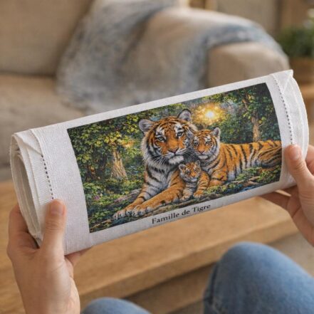 Famille de Tigre - Toile roulée
