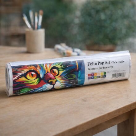 Félin Pop Art - Toile roulée