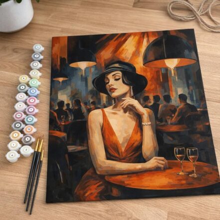 Femme Art Déco - Toile roulée