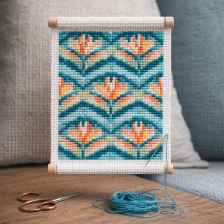 KIT CANEVAS "FLEURS TROPICALES"