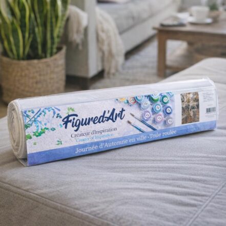Journée d'Automne en ville - Toile roulée