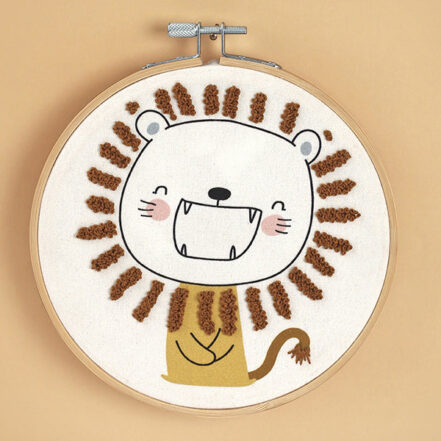 Kit Broderie pour enfant Lion