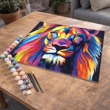 Lion Pop Art - Toile roulée