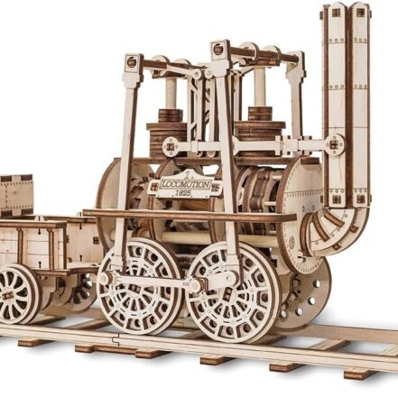 Locomotive en bois - Puzzle 3D