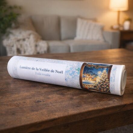 Lumière de la Veillée de Noël - Toile roulée