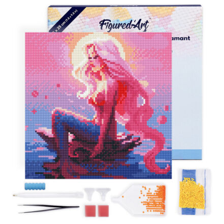 Mini Diamond Painting 25x25cm avec cadre - Shibuya Pop Art