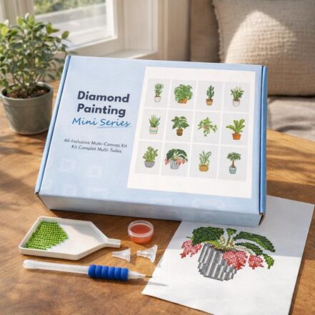 Mini Série Diamond Painting - Plantes