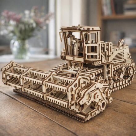 Moissonneuse batteuse - Puzzle 3D mécanique en Bois