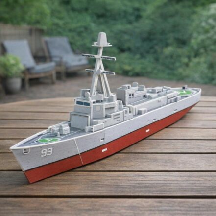 Navire de combat maquette en mousse - puzzle 3D