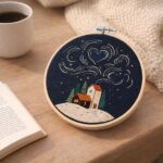 Kit Broderie Nuit étoilée - Tambour 20cm