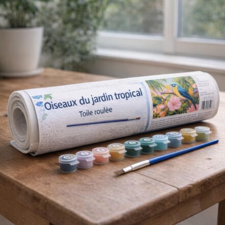 Oiseaux du jardin tropical - Toile roulée