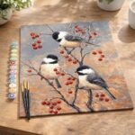 Oiseaux et Arbre Fruitier - Toile roulée