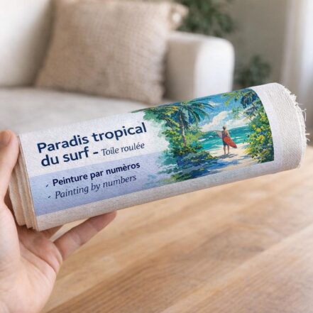 Paradis tropical du surf - Toile roulée