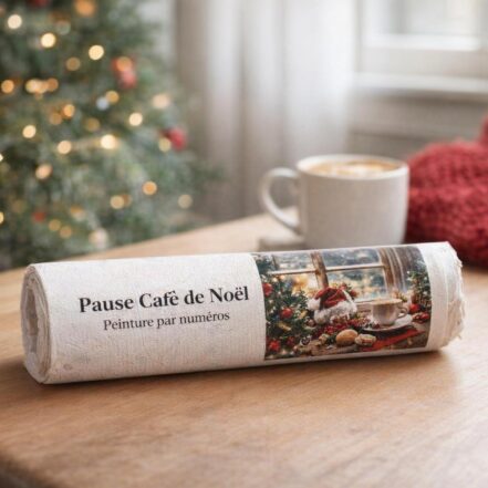 Pause Café de Noël - Toile roulée