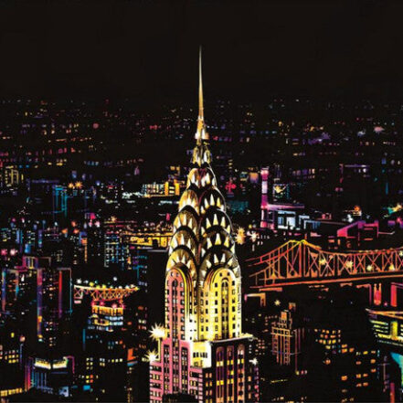Peinture à gratter - New York