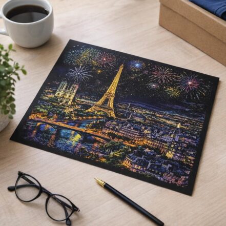 Peinture à gratter - Paris