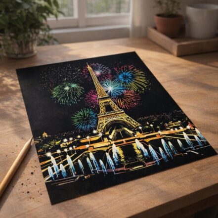 Peinture à gratter - Paris