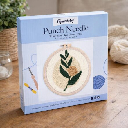 Punch Needle Branche fleurie