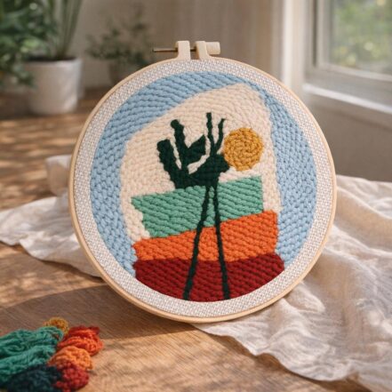 Punch Needle Composition Florale 1