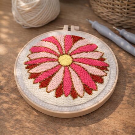 Punch Needle Marguerite
