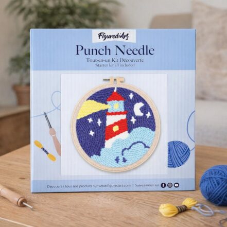 Punch Needle Phare et Nuit Etoilée