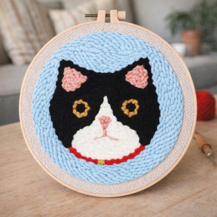 Punch Needle Tête de Chat