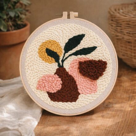 Punch Needle Vase
