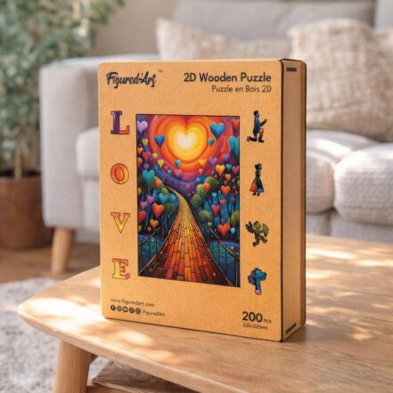 Puzzle en Bois Adulte - Chemin des Cœurs