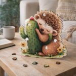 Puzzle en Bois Adulte - Hérisson et Cactus