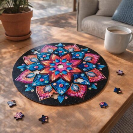 Puzzle en Bois Adulte - Mandala Kaléidoscope