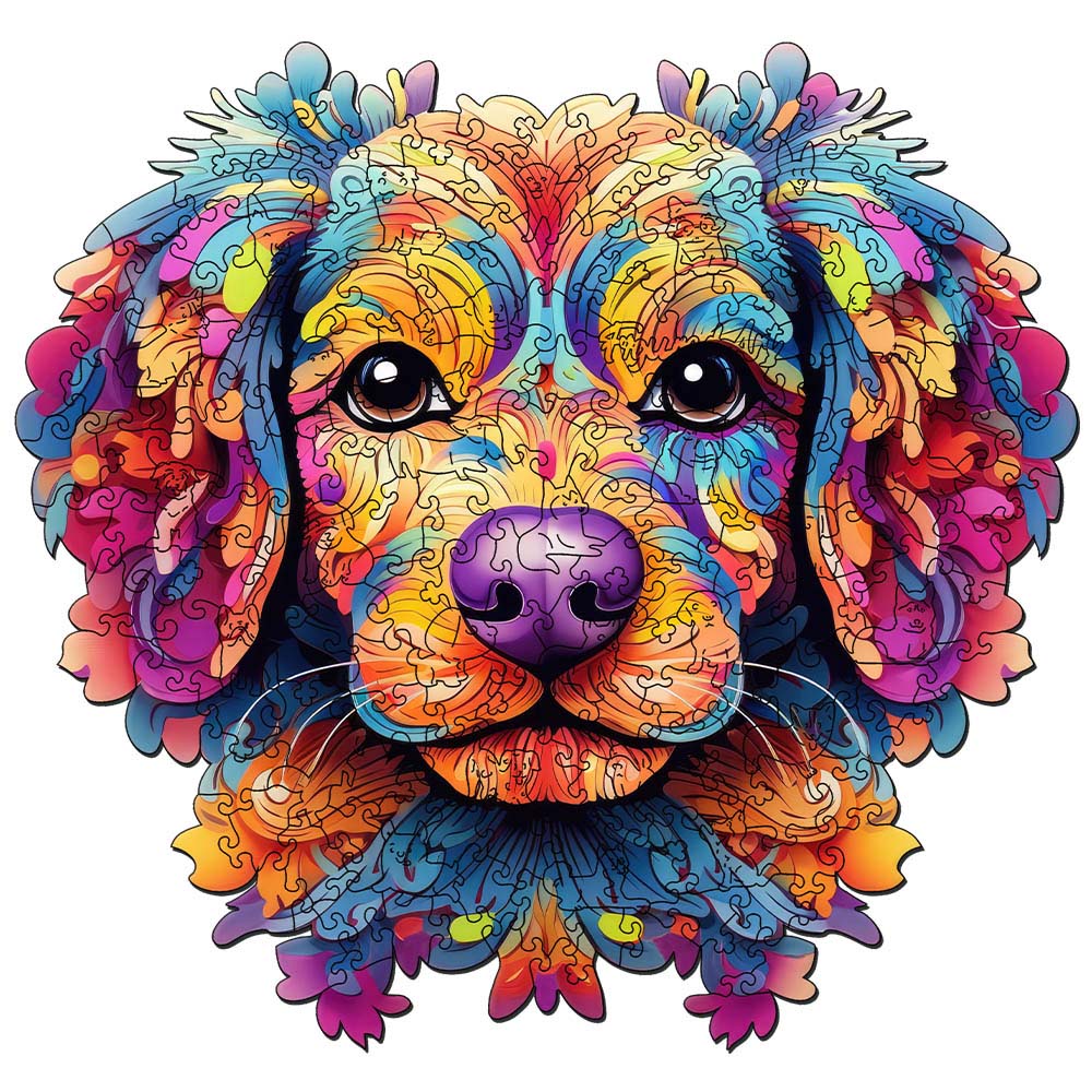 Puzzle en Bois Adulte - Portrait de Chien coloré - photo 5